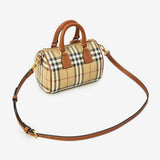 Checked Pattern Bowling Bag