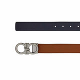 Gancini Orange/Black Reversible Belt