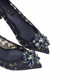 Bellucci Taormina 60mm Blu Notte Pumps