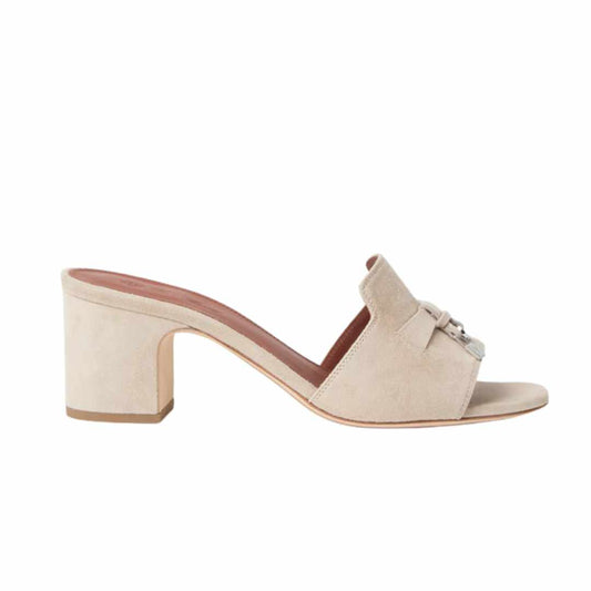 Summer Charms Raw Cashmere Mules