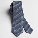 Oblique Trio Blue Silk Tie