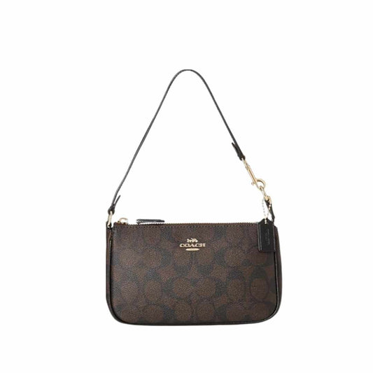 Nolita 19 Signature Canvas Brown Shoulder Bag