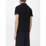 Baroque Collar Black Polo-Shirt