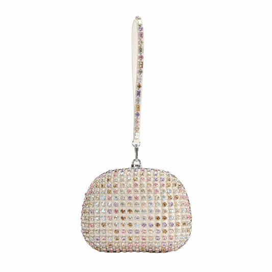 Crystal Top Handle Multi Clutch Bag