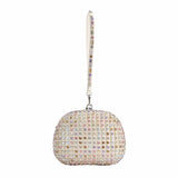 Crystal Top Handle Multi Clutch Bag