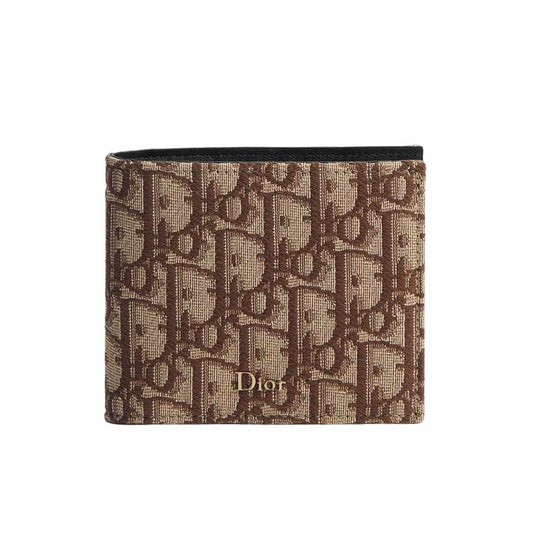 Oblique Jacquard Brown Wallet