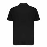 Gold Medusa Embroidered Black Polo-Shirt