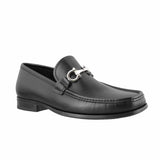 Reversible Gancini Black Loafers