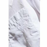 Checked Collared Poplin White Shirt