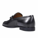 Gancini Black Penny Loafers