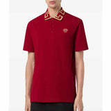 Greca Collar Red Polo-Shirt