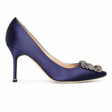 Hangisi Decollete 90mm Navy Pumps
