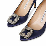 Hangisi Decollete 90mm Navy Pumps