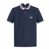 Stretch Nero Piquet Navy Polo-Shirt