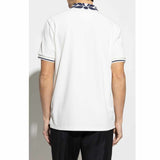 Stretch Nero Piquet White Polo-Shirt