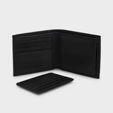 Logo Print Black Wallet Gift Set