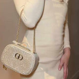 Woven Novelty Gold Bag