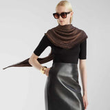 FF Monogram Brown Scarf