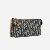 30 Montaige Oblique Jacquard Blue Chain Bag