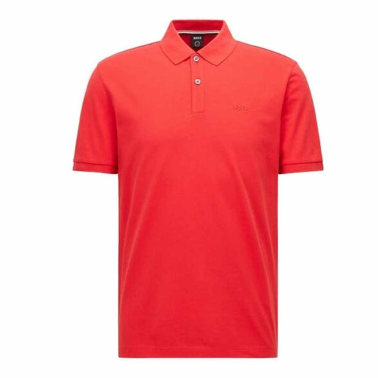 Logo Embroidered Red Polo-Shirt