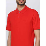 Logo Embroidered Red Polo-Shirt