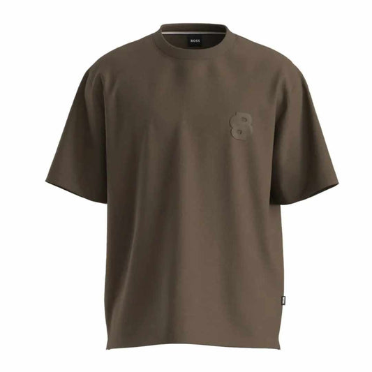 BB Logo Embroidered Oversized Green T-Shirt