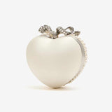 Pearl Heart Clutch Bag