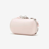 Floral Crystal Embellished Pink Clutch Bag