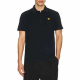 Medusa Embroidered Black Polo-Shirt