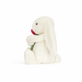 Jellycat Red Rose Cream Bunny Plush Toy