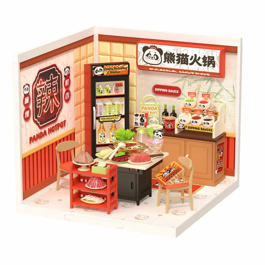 Rolife Panda Hotpot Miniature House