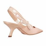 J'Adior Calfskin Clay Slingback Pumps