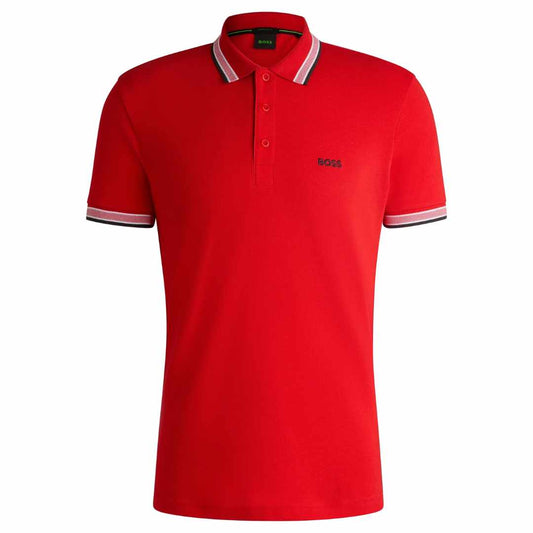 Paddy Plain Red Polo-Shirt