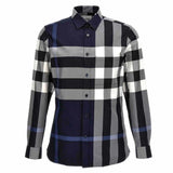 'Somerville' Checked Blue Shirt