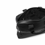 Logo Striped Black Messenger Bag