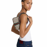 Ophidia Beige Mini Shoulder Bag