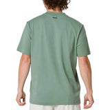 Artwork Mesh Print Green T-Shirt