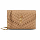 Cassandra Envelope Beige Chain Bag