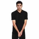 Paddy Pro Black Embroidery Black Polo-Shirt