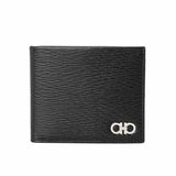 Gancini Red Interior Black Wallet