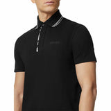 Barocco Print Black Polo-Shirt