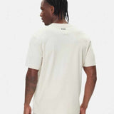 Artwork Mesh Print White T-Shirt