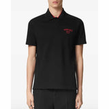 Logo Embroidered Black Polo-Shirt