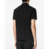Logo Embroidered Black Polo-Shirt