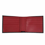 Gancini Red Interior Black Wallet