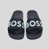 Logo Embossed Blue Slides