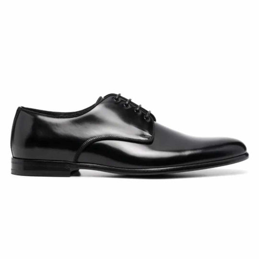 Lace Up Black Derby Shoes