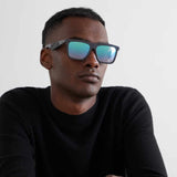 B27 D Frame Geometric Sunglasses