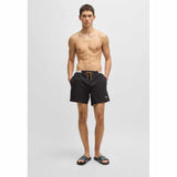 Logo Debossed Navy Slides