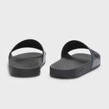 Logo Debossed Navy Slides